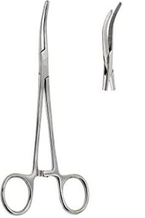 Khushi Surgicals Artery forceps CURVED (6 Inch) Stainless Steel Pack of 1 Scissors-image-47