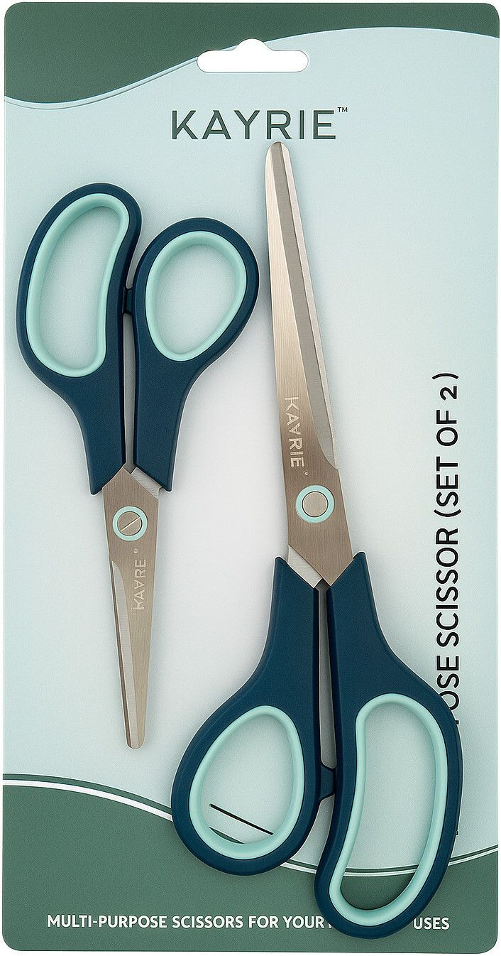 All Purpose Scissor Set For Hair Cut, Craft & Tailoring Professional Scissors