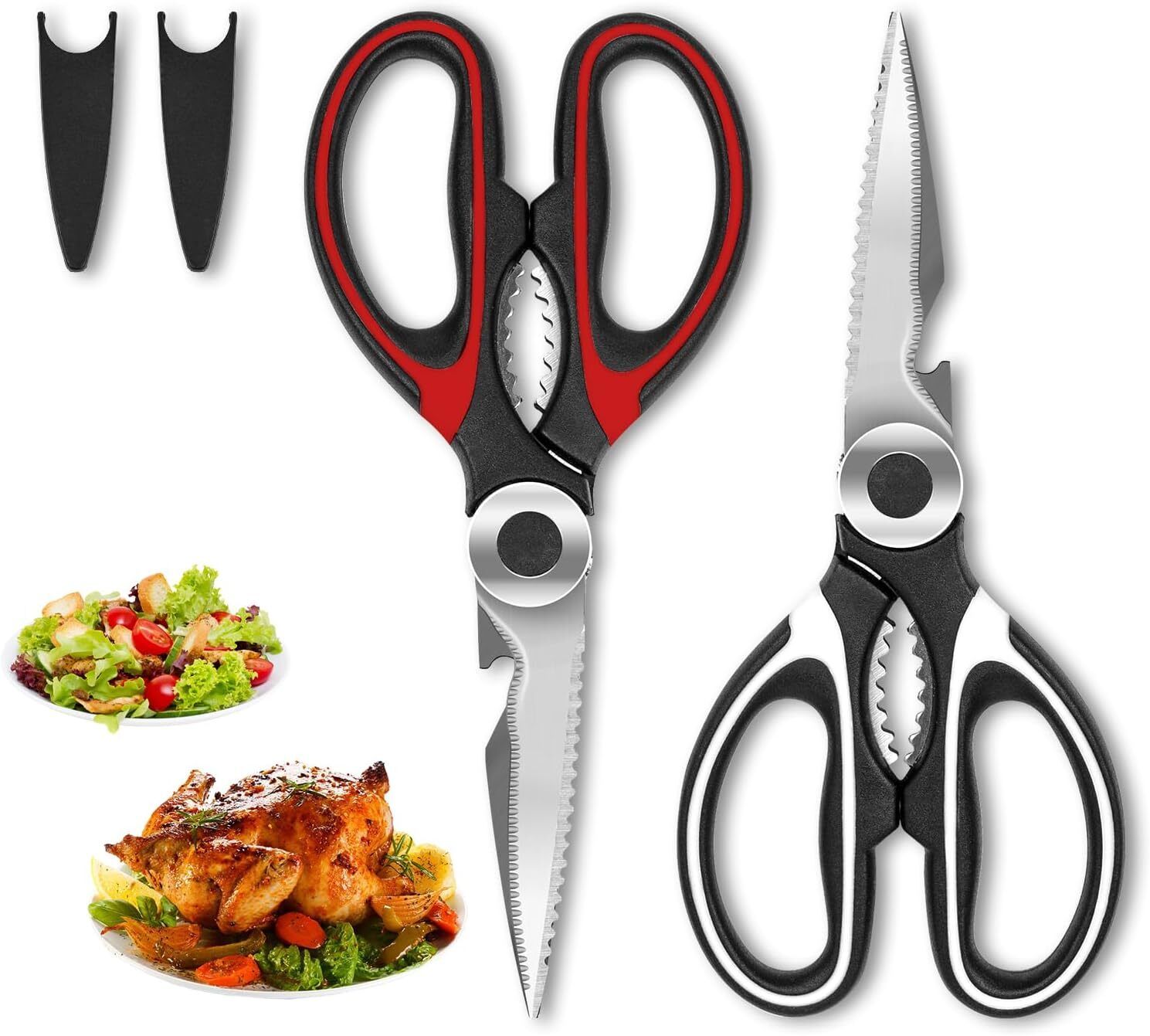 Multipurpose Stainless Steel Kitchen Scissors for Chicken, Poultry, Fish,Herbs Scissors-image-49