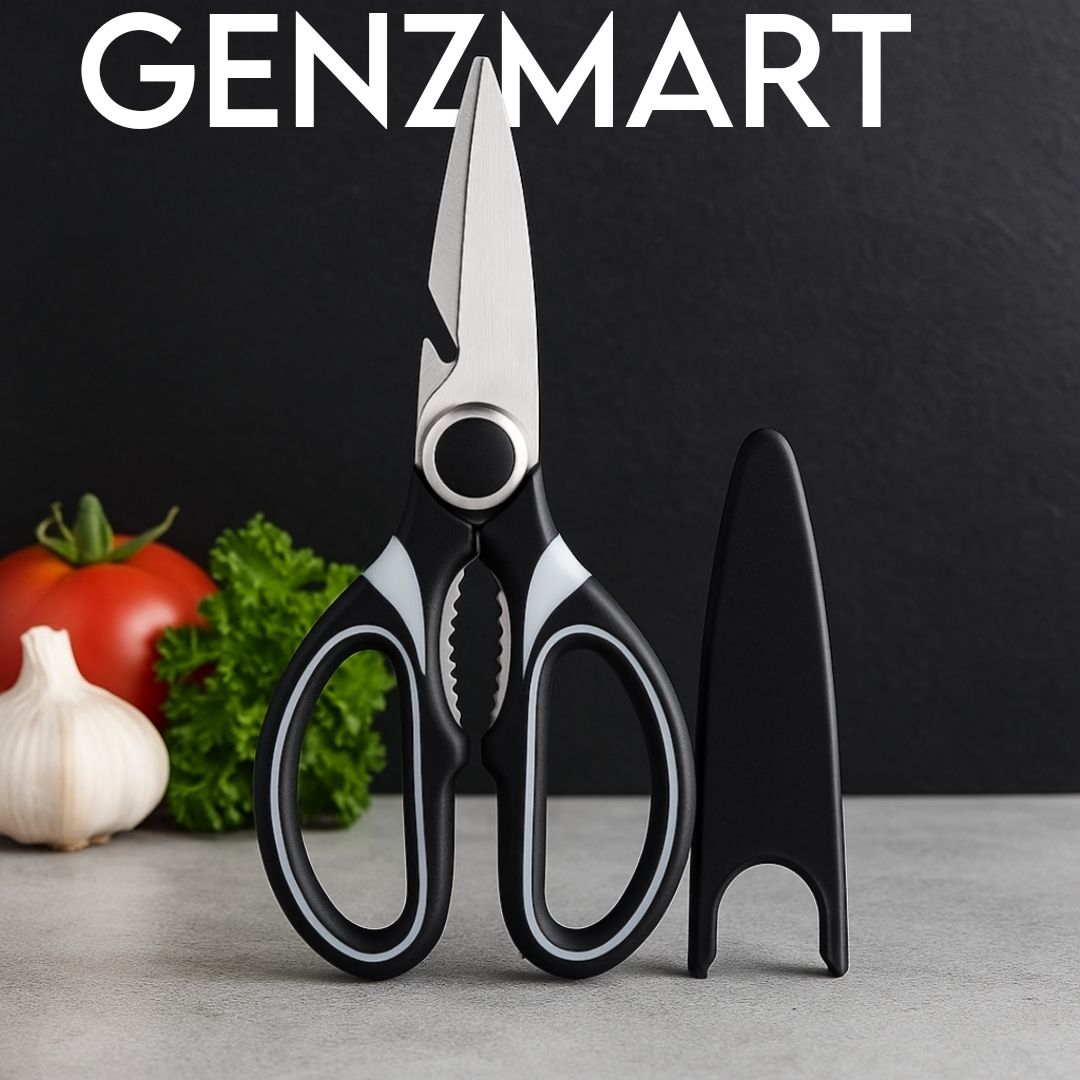 Kitchen Scissors with Cover – For Cutting Chicken, Meat, Fish, Veg Easily Scissors-image-3