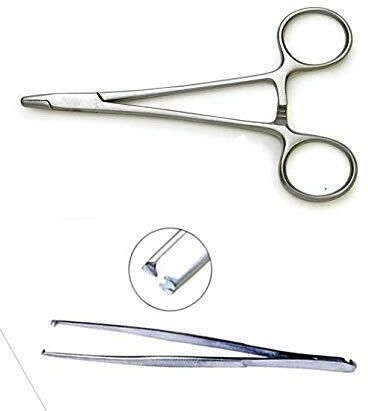 sanju Khushi surgicals needle holder/ disecting toothed forcep 6 INCH STANLESS STEEL Scissors-picture-10