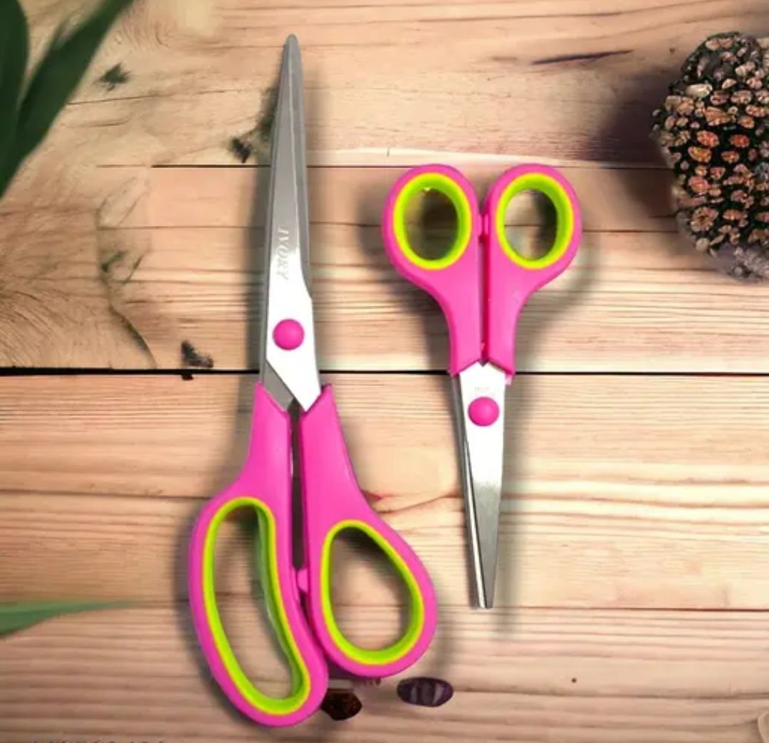 vishmart Combo set of 2 safety office scissors stainless steel Scissors-picture-21