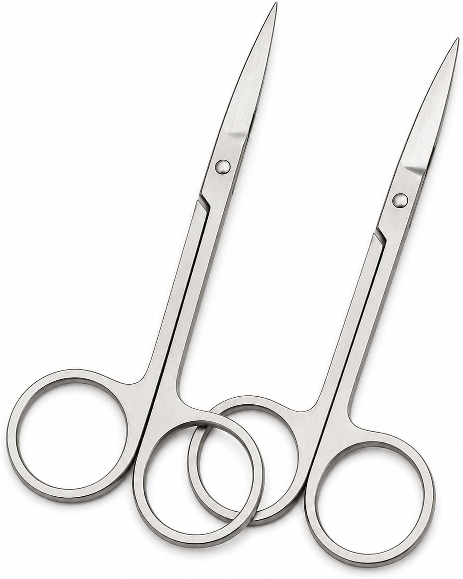 Stainless Steel Multipurpose Precision Scissors (Silver, Pack of 2) Scissors-image-7