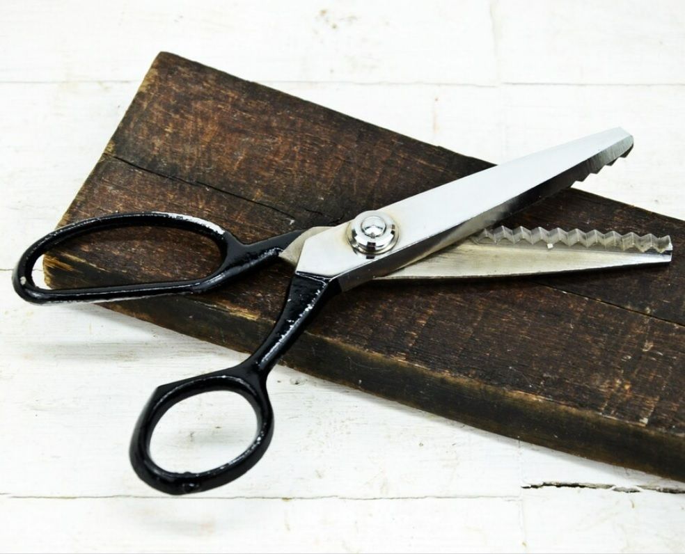 Dressmaking Sewing Scissors Zig Zag Fabric Craft 8" Inches Scissors-F4 Scissors-image-7
