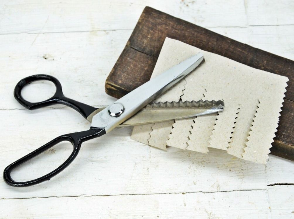 8" Inches Zig Zag Scissor for Cloth Cutting and Tailoring Work-A1 Scissors-image-14