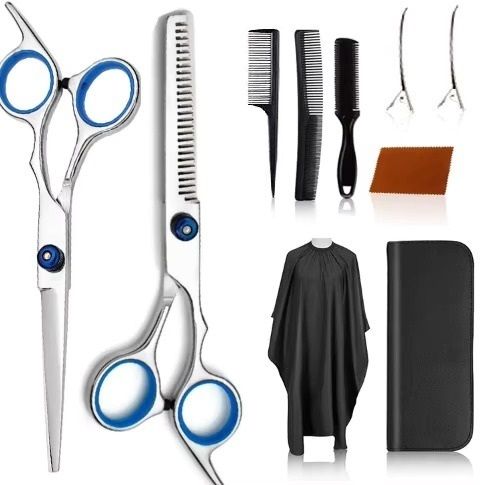Professional Hair Cutting Set Barber Scissors Home Using Hair Cutting Scissors-image-32