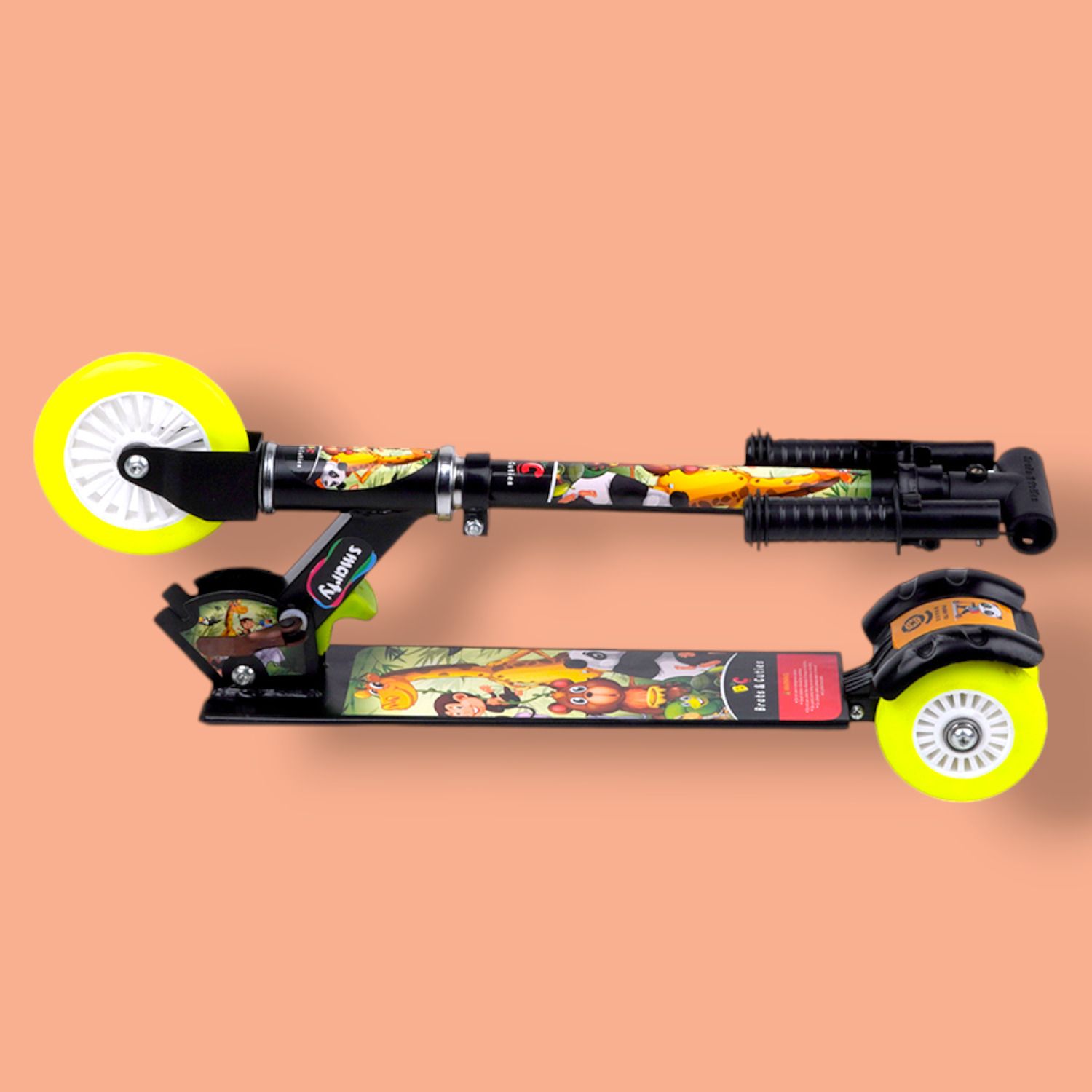 Hoverboard kids and adult with foldable, adjustable handle & colourful wheels HoverBoard Scooter