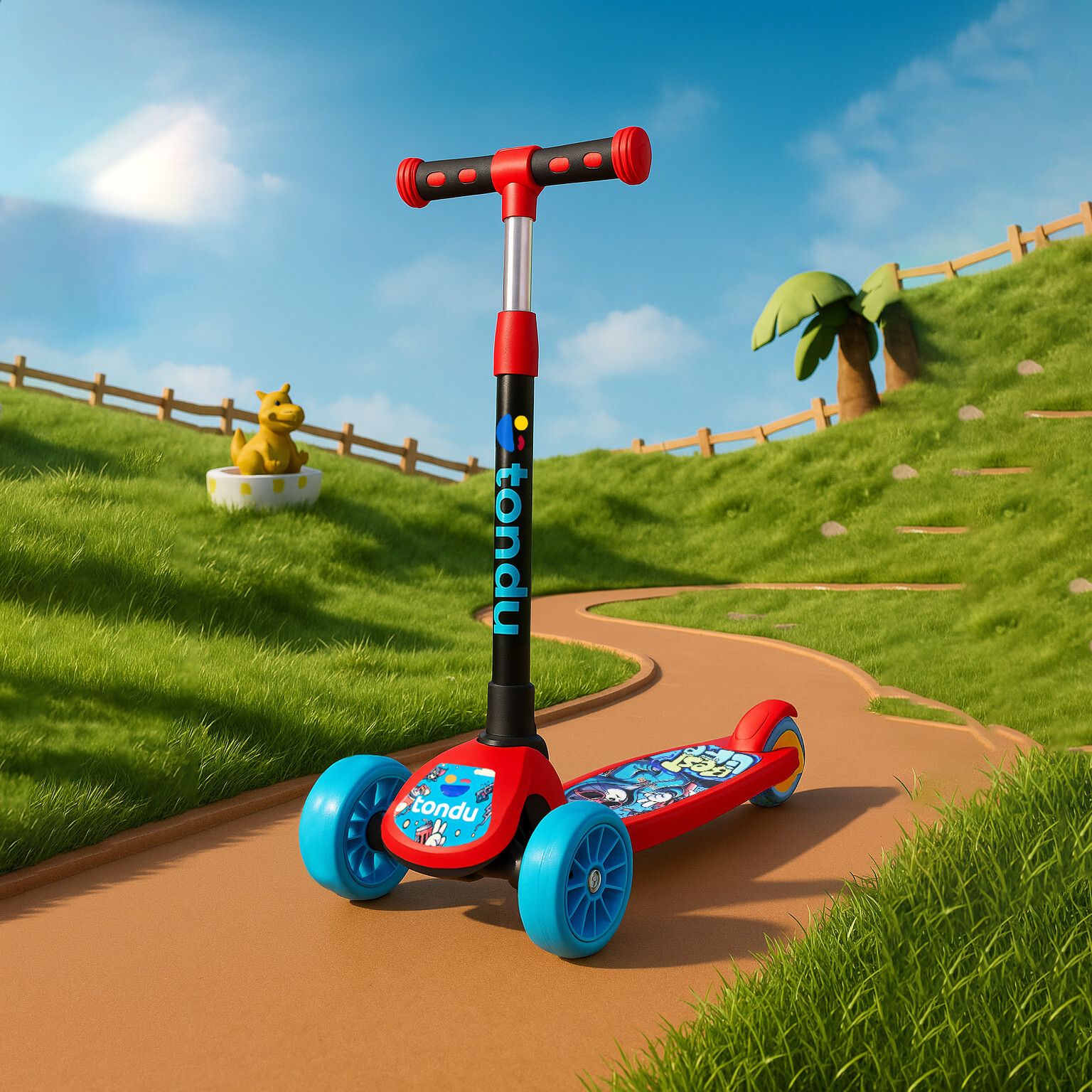 Mercury Kick Scooter for Kids | For 3+ years | Adjustable Height | PVC wheels Kids Scooter