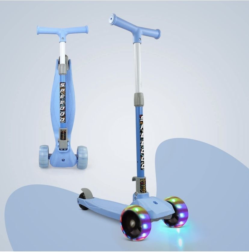 attire Led Wheel Scooter Kick Scooter for Toddlers,Adjustable Height& Foldable Scooter Kids Scooter-picture-3
