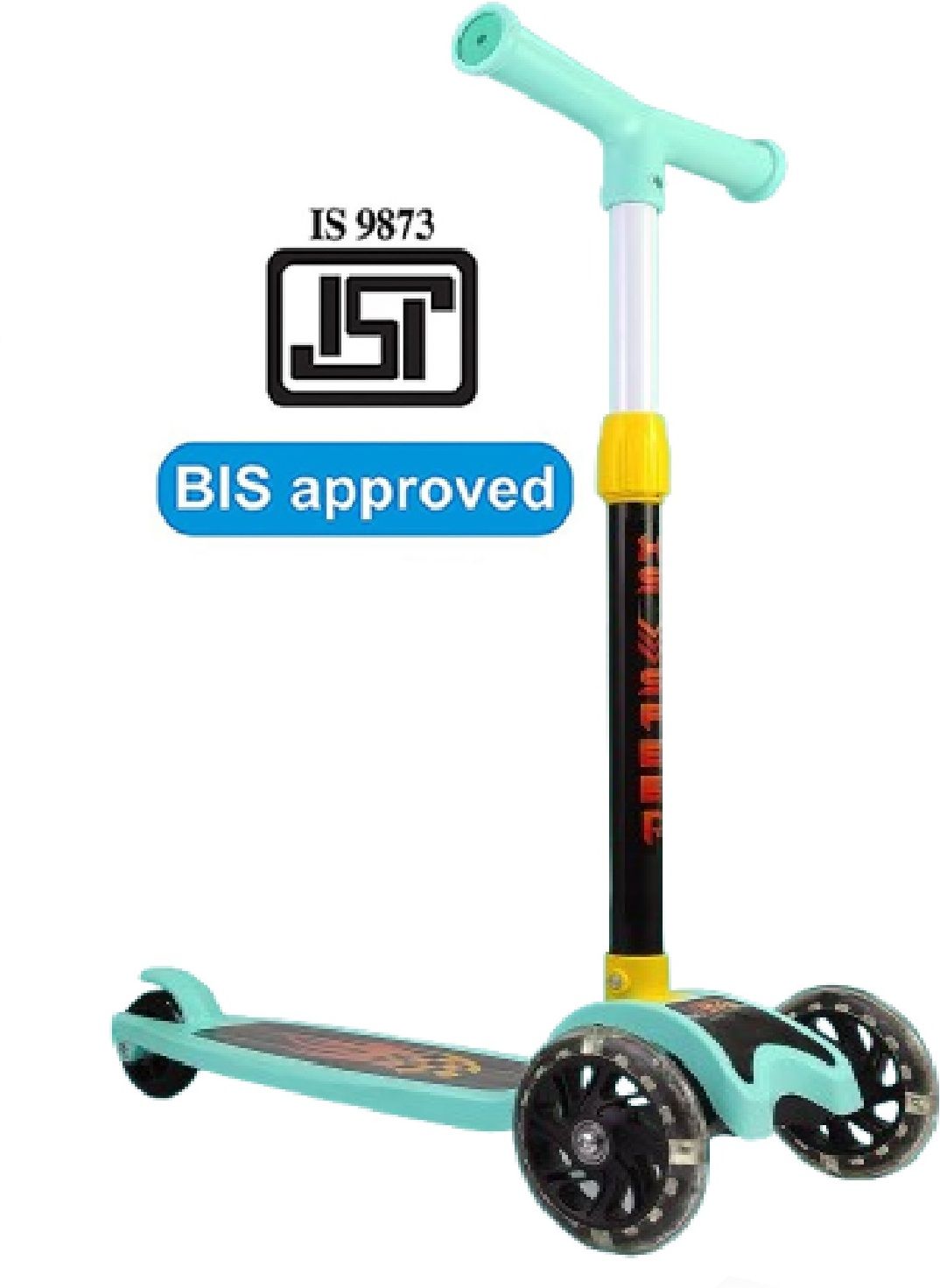 3-Wheel Foldable Scooter Adjustable Height, Wide Anti-Slip Deck Kids Scooter-image-26