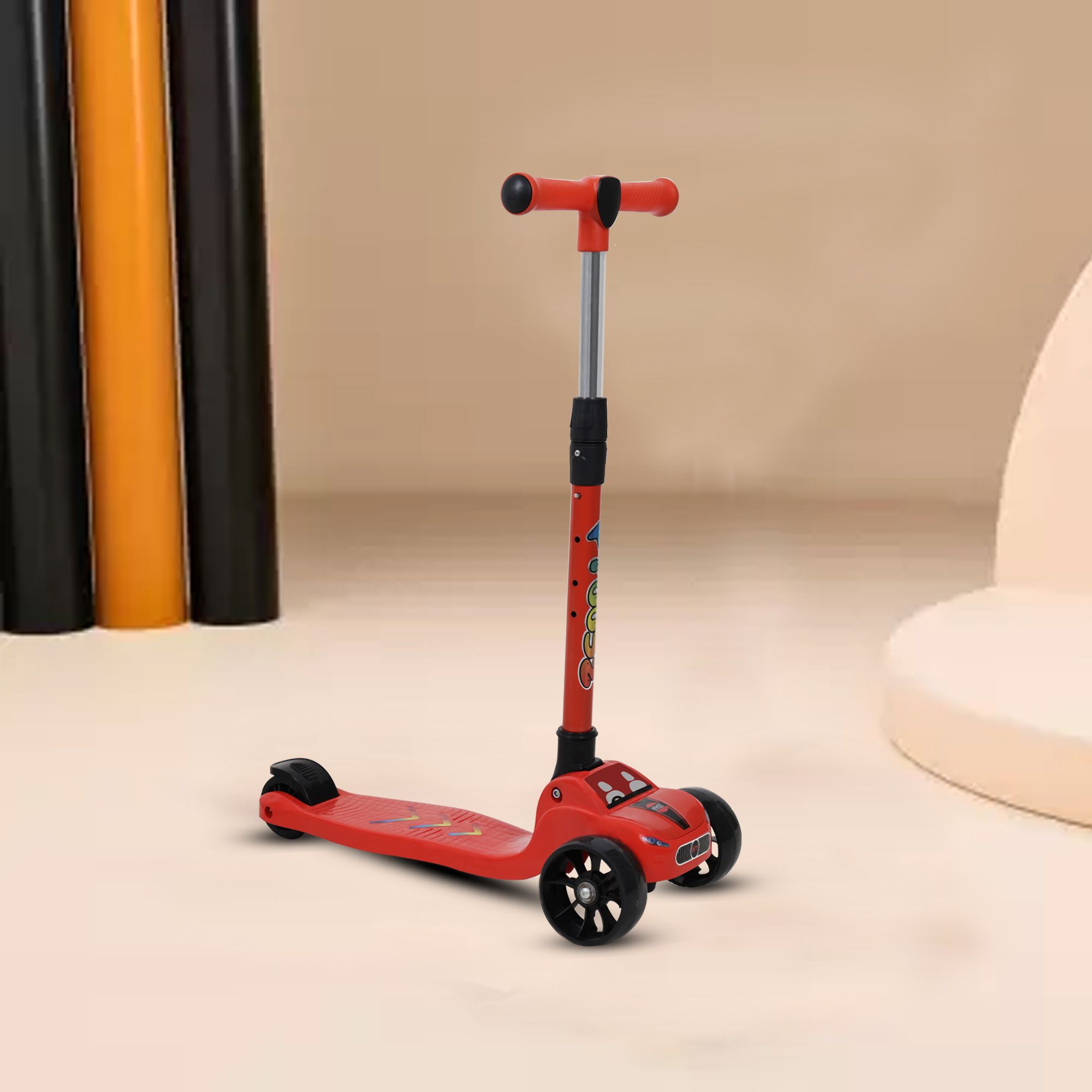 3 WHEELS LED Red SCOOTER FOR KIDS Kids Scooter-image-26