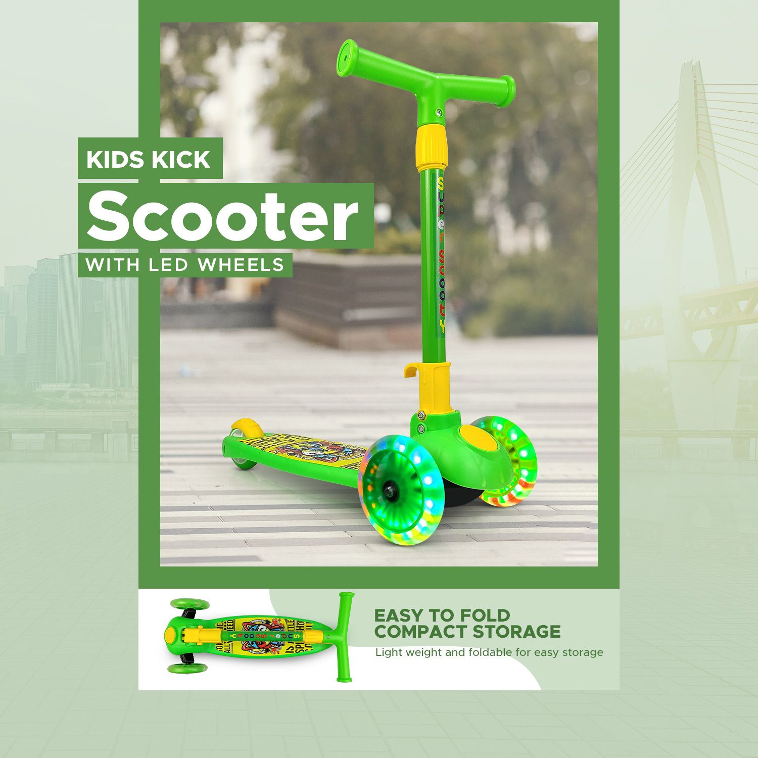 Scooter 009 LED Kids Scooter-image-24