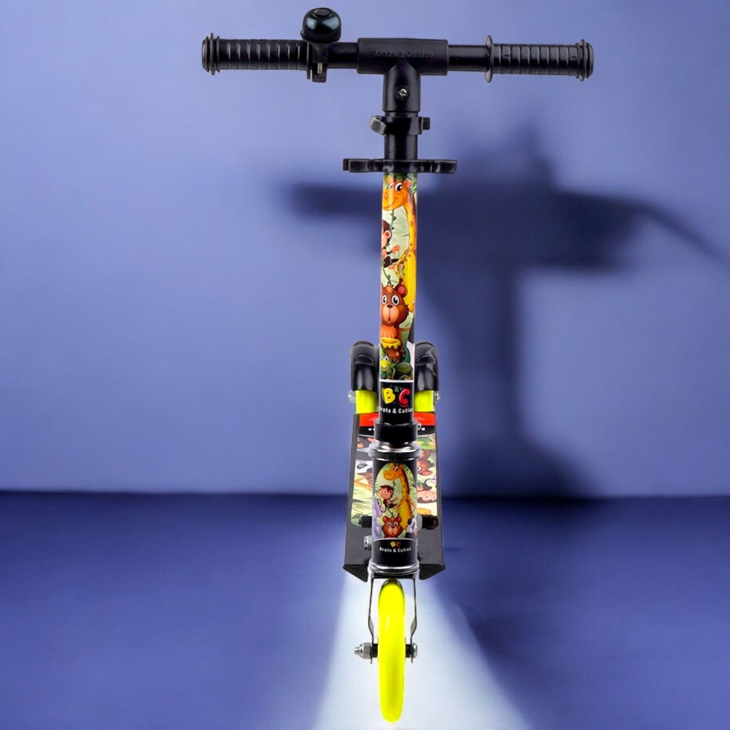 speedfox Metal Kick Scooter for Kids| Foldable & Attractive | 4 Adjustable Height | Adult Scooter-picture-23