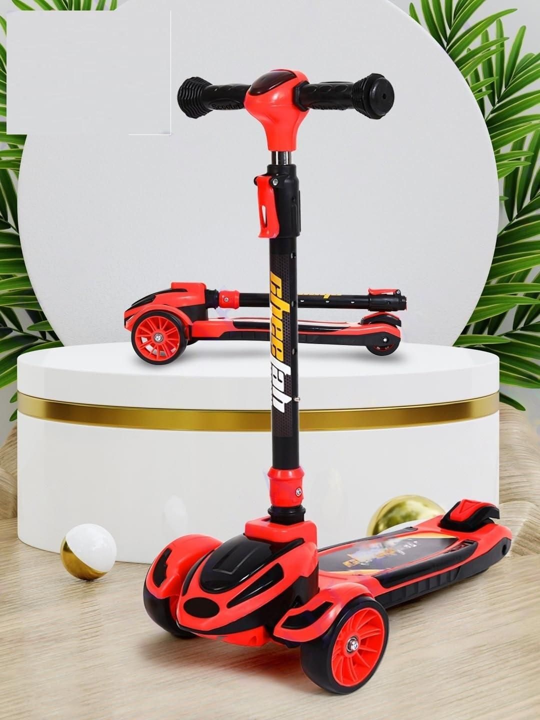 pepstter Kick Scooter with Adjustable Handle, Durable PVC Wheels,Foldable & 75kg Capacity Kids Scooter-picture-22