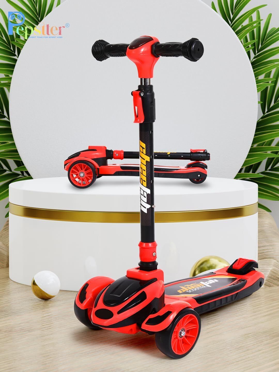 4 Level Height Adjustment Road Runner Racer Kick Scooter for 3+ Years Kids Kids Scooter-image-48