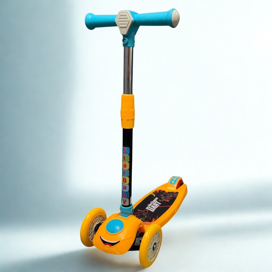 Dart 3 Wheel Kick Scooter with Adjustable Height Lean to Steer Rear Brake Kids Kids Scooter-image-41