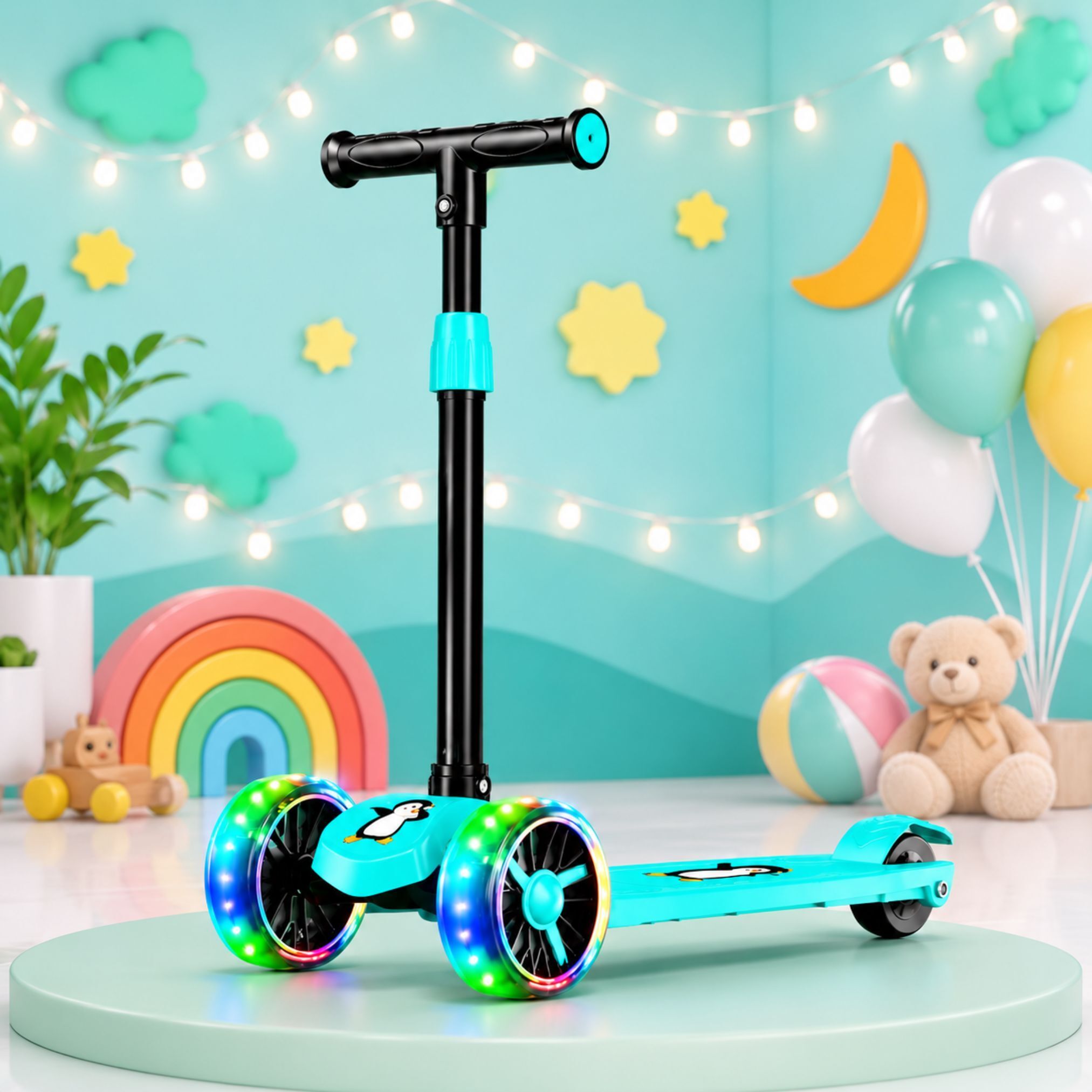 Kids Scooter for Boys & Girls with LED Wheels Kids Scooter-image-49