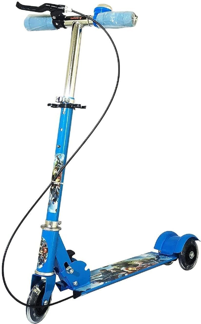LED Light-Up Wheels (No Battery Required) Bright motion-powered Kids Scooter-image-1