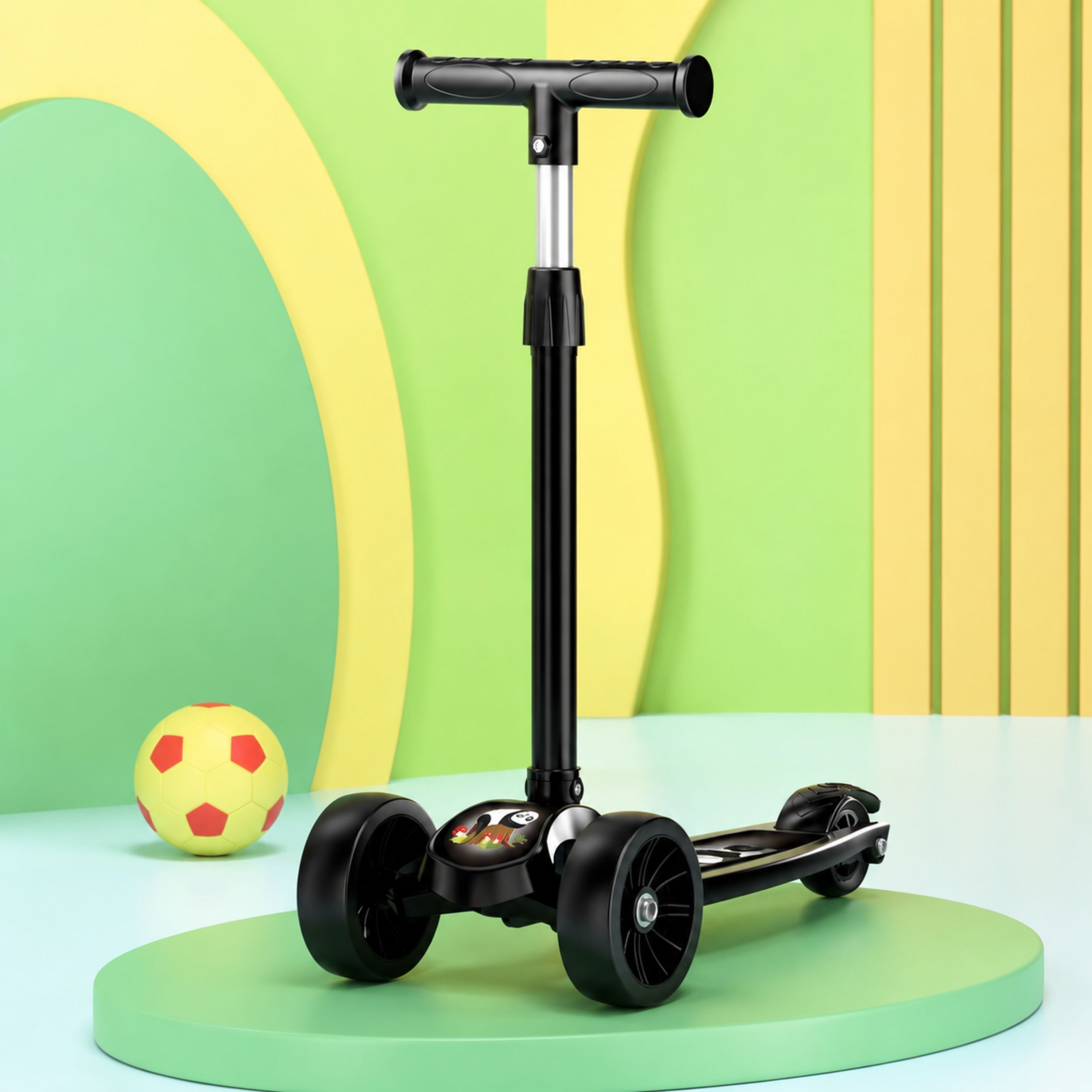 Kids 3-Wheel Kick Scooter | Adjustable Height | Foldable BABY Scooter Kids Scooter-image-49