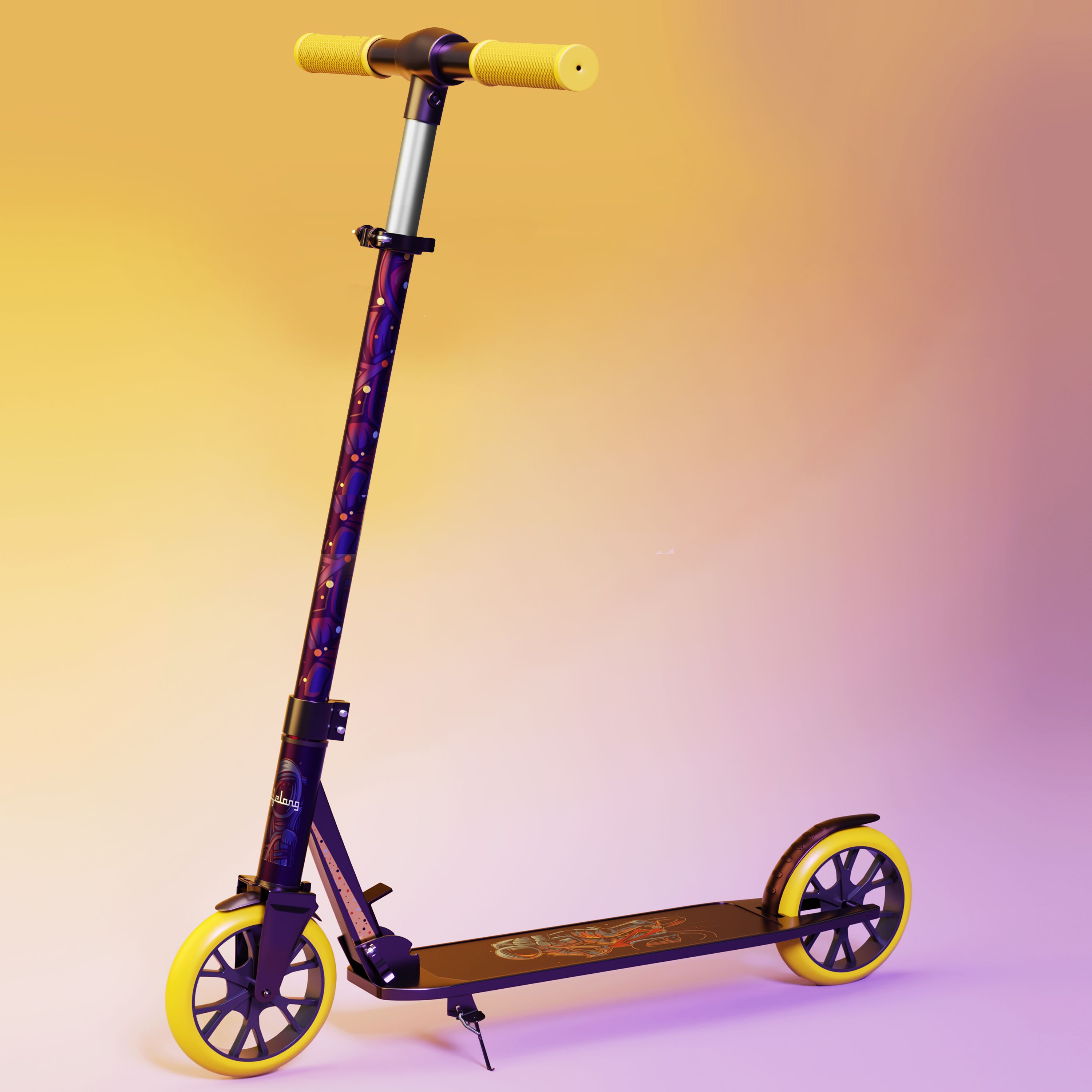 LLKS05 Kick Scooter with 4 Adjustable Height & LED Wheels(Max User Weight: 75kg) Kids Scooter-image-47