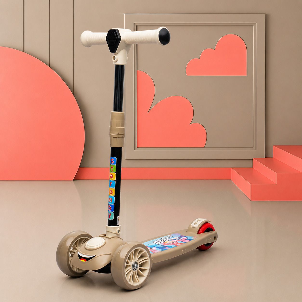 dandles 3 Wheel kick Scooter Adjustable Height Foldable Scooter 100 Kg Weight Capacity Kids Scooter-picture-5