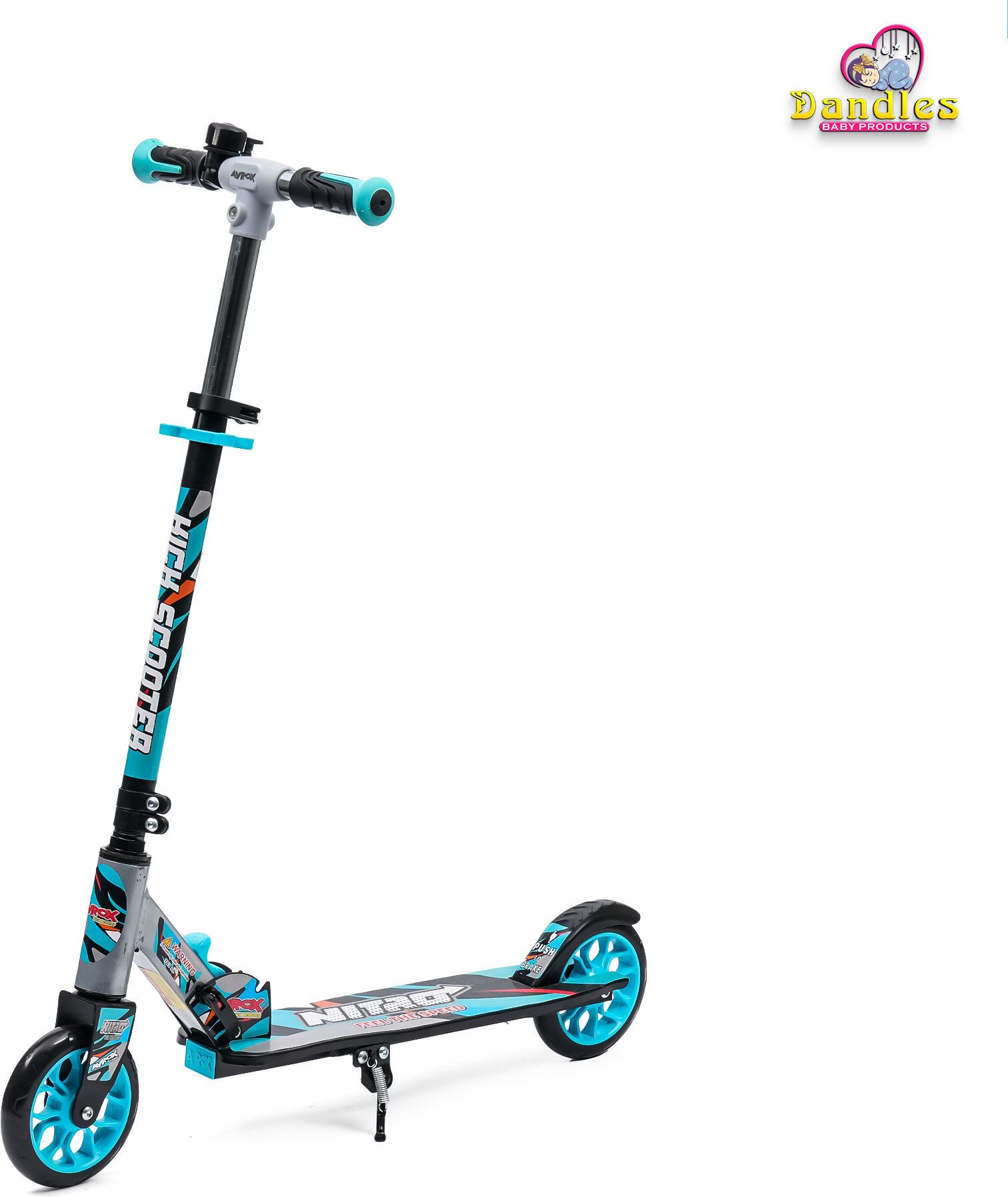 Nitro Kick Scooters For Boys And Girls With Safety Helmet, Adjustable Height Kids Scooter