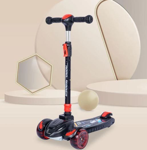 Road Runner Racer Scooter - PU LED Wheels, 4 Level Height Kids Scooter-image-6