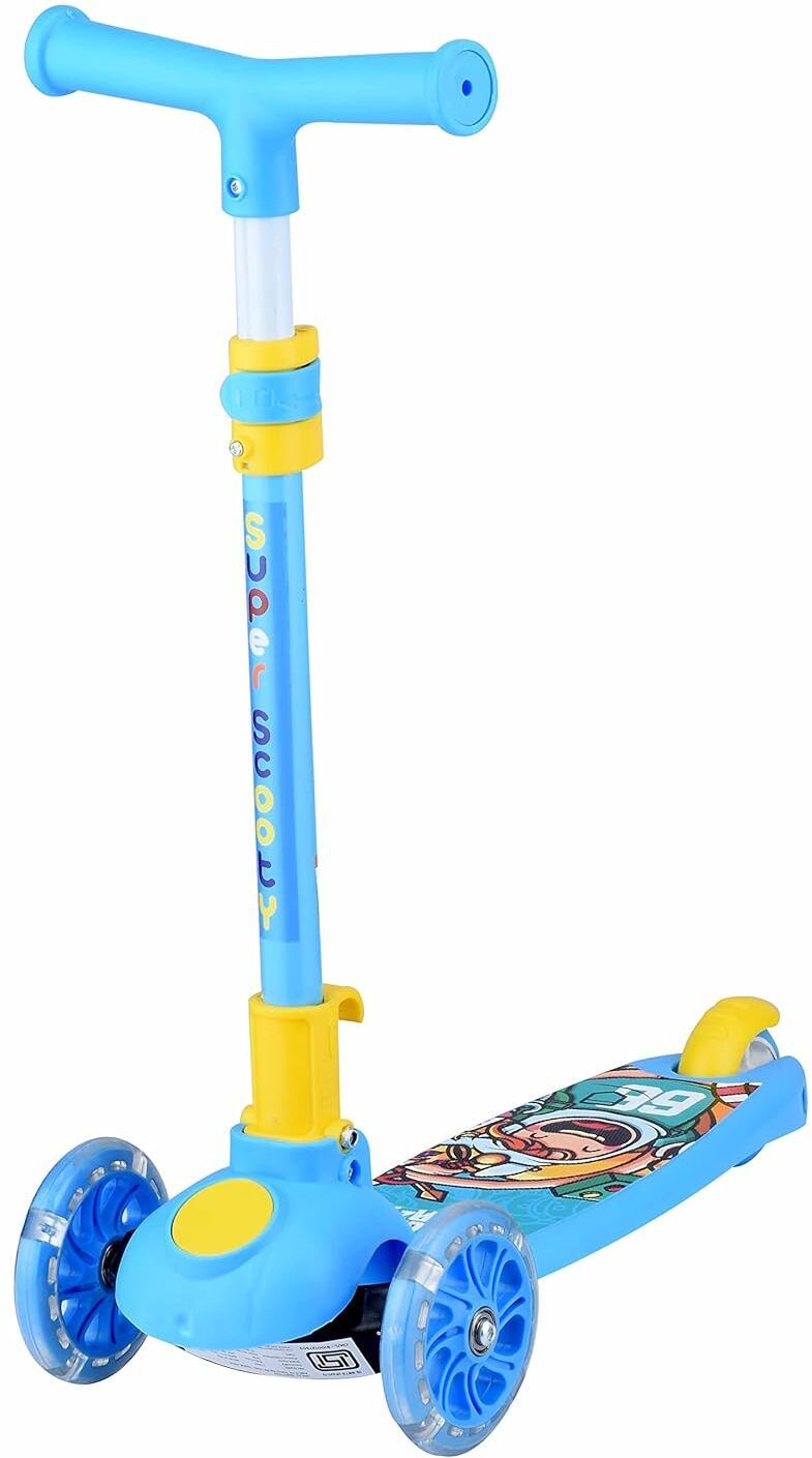 Smart Foldable Kick Scooter for Kids – 3 Adjustable Heights, LED Light-Up Wheels Kids Scooter-image-31