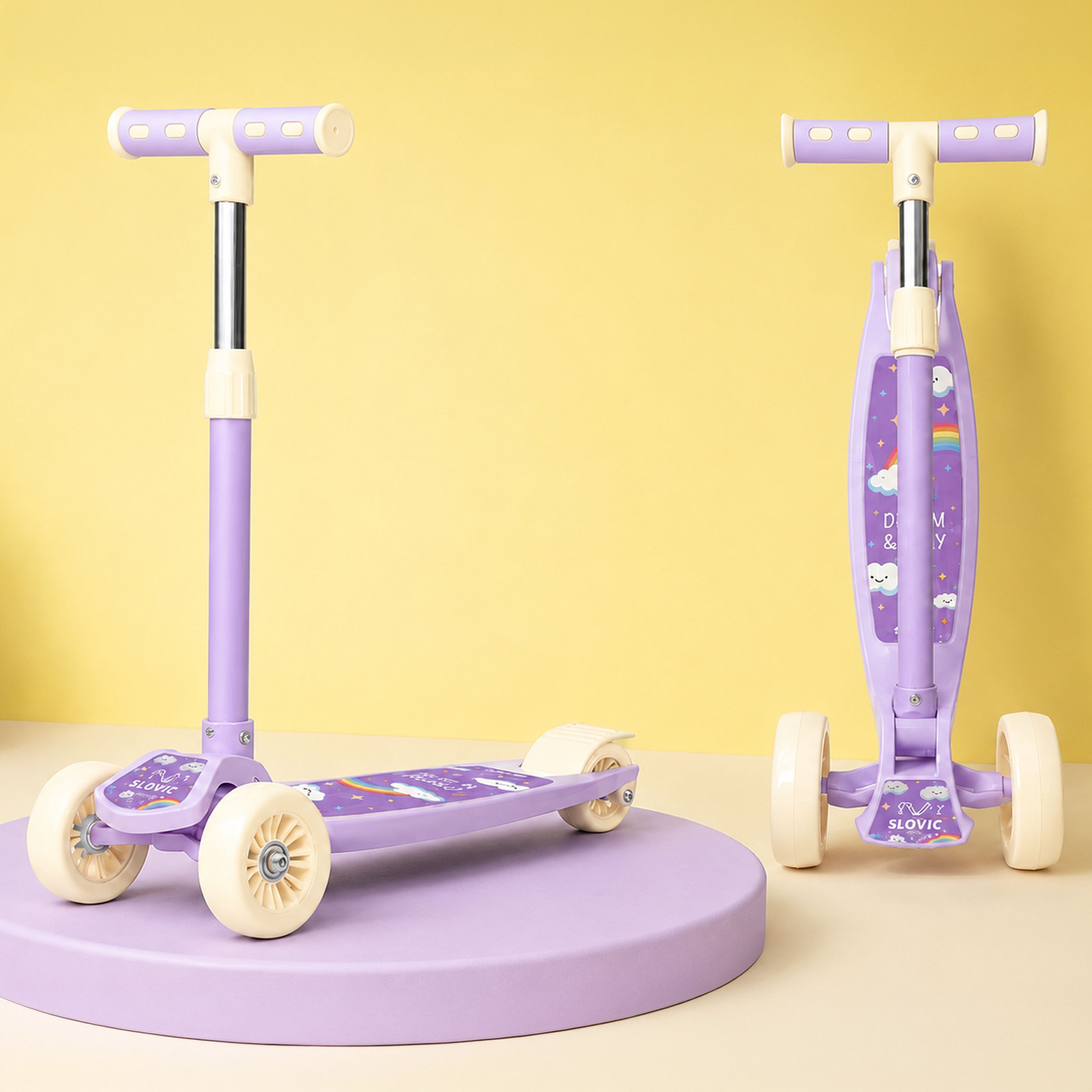 slovic Kick Scooter for Kids 3+ Years with Adjustable Handle Height [50 KG Capacity] Kids Scooter-picture-48
