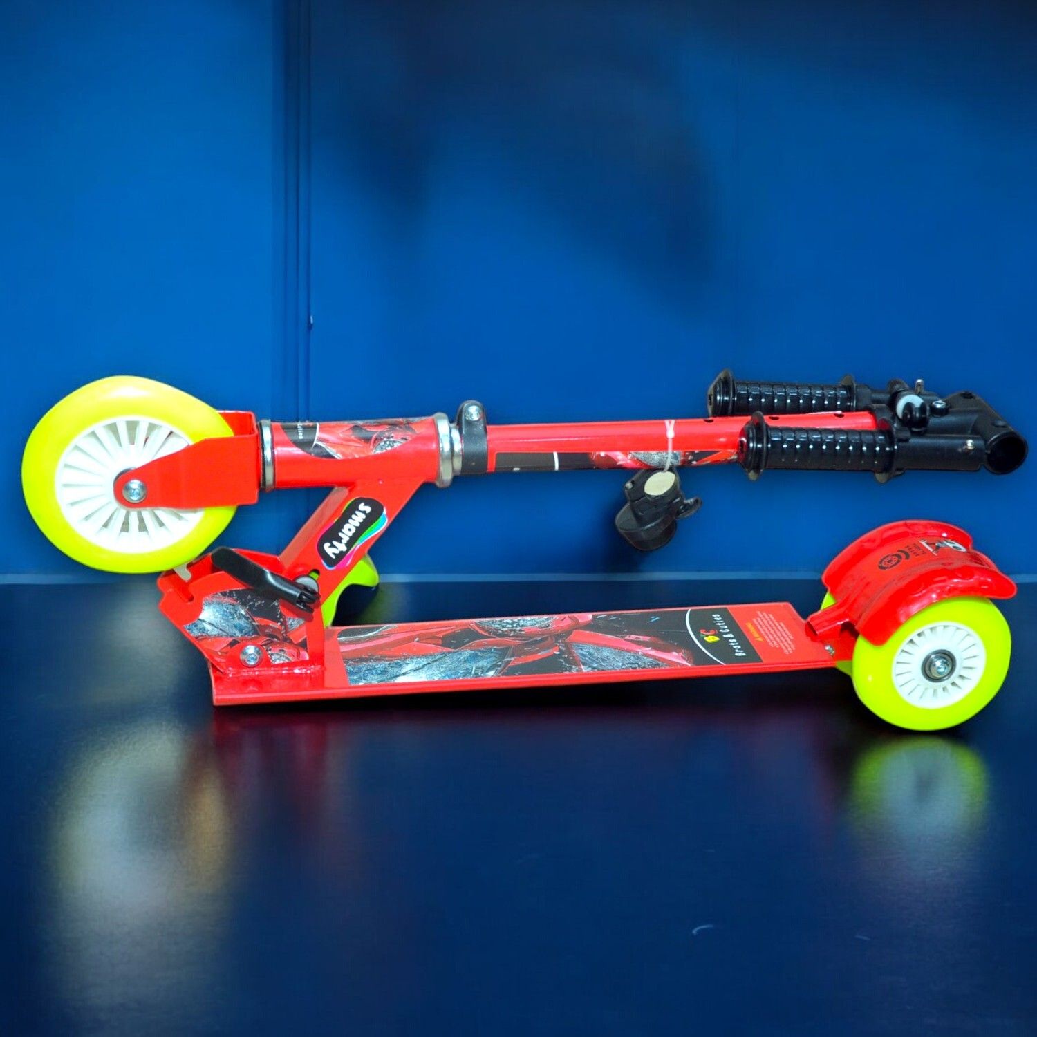 Scooter for kids with brakes metalic red colour maximum weight 70kgs kgs Adult Scooter-image-42