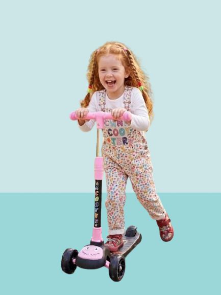 funrydetoys Cute Monster S04 Kick Scooter for kids 3+ with Light Wheel. Kids Scooter-picture-13