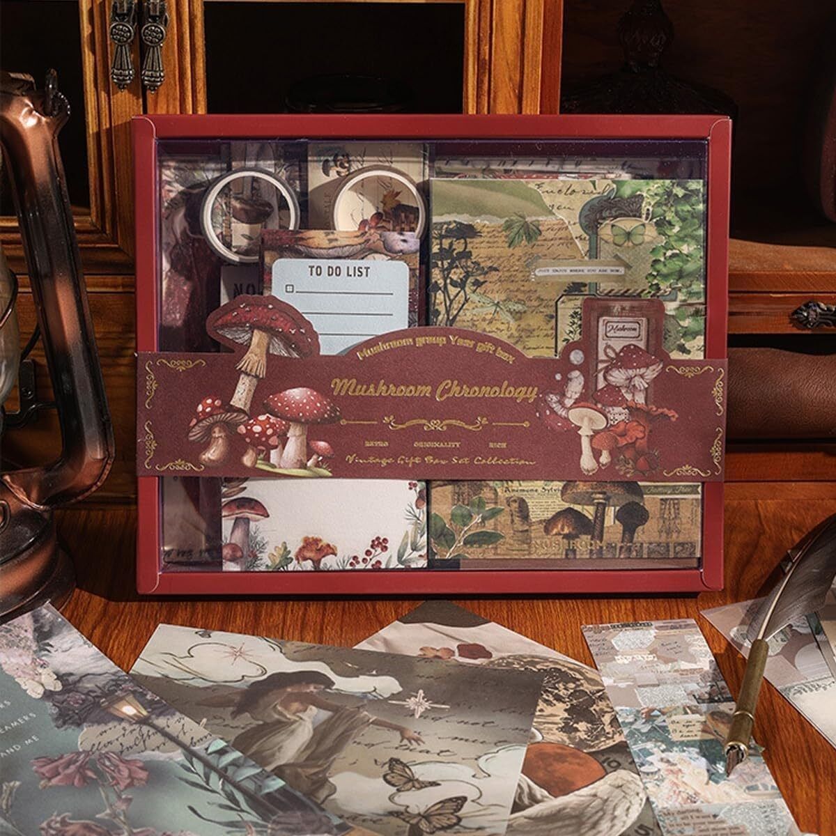 Scrapbook Kit Book-size Journal Vintage Aesthetic Scrapbook Kit 346 Pages-image-10