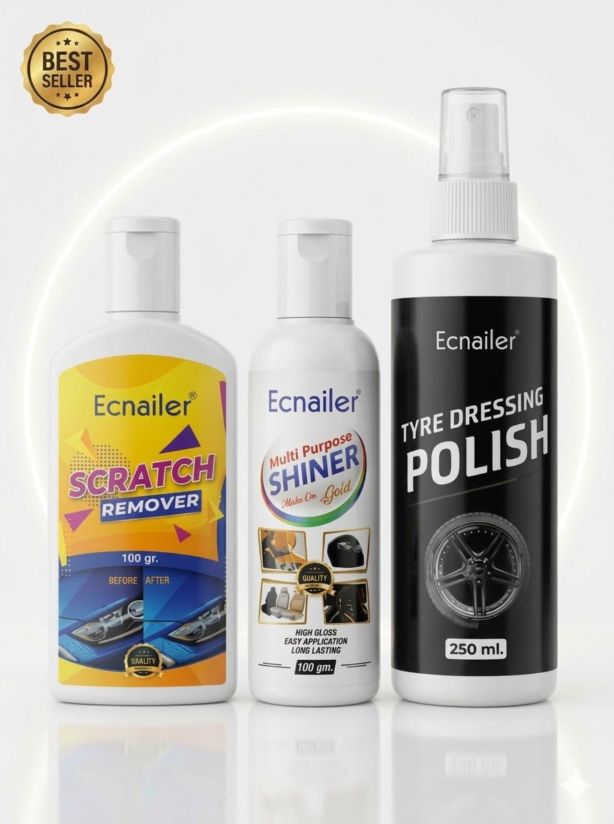 ecnailer Scratch remover, Polish Wax & Tyre Dressing Polish Combo-picture-37