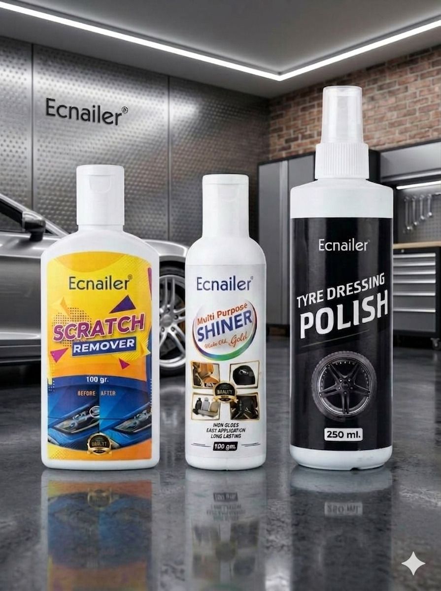 ecnailer Scratch remover, Polish Wax & Tyre Dressing Polish Combo-picture-16