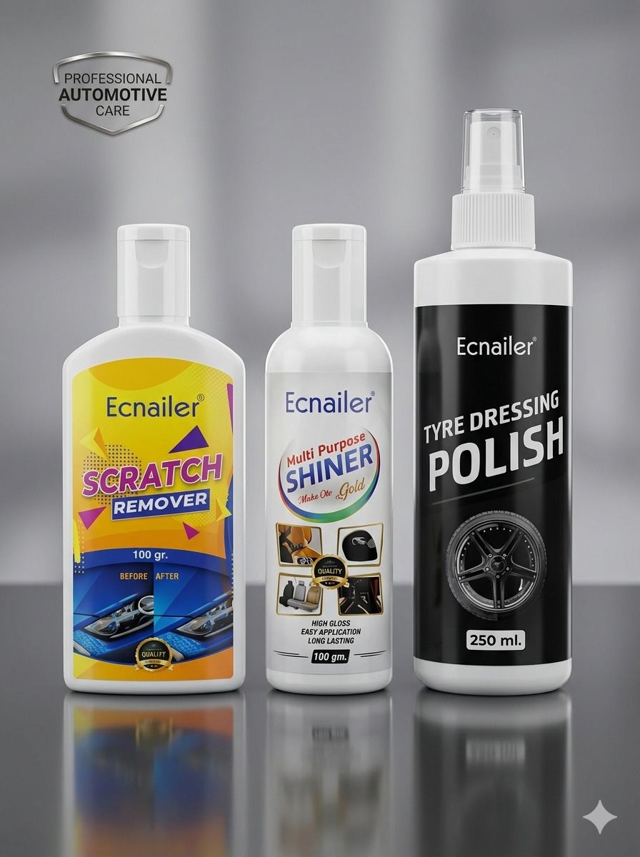 ecnailer Scratch remover, Polish Wax & Tyre Dressing Polish Combo-picture-39