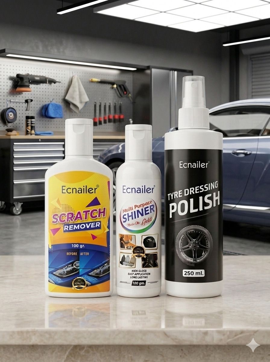 ecnailer Scratch remover, Polish Wax & Tyre Dressing Polish Combo-picture-26