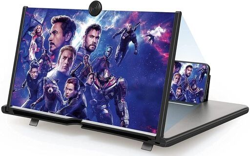 Gribbtor 12 inch 3 times 3D magnifier fresnel mirror HD TV screen Screen Expander Phone