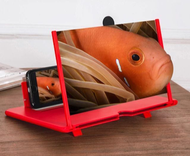 Royal exporttt 12 inch most selling 3 times 3D magnifier fresnel mirror HD Screen Expander Phone-image-14