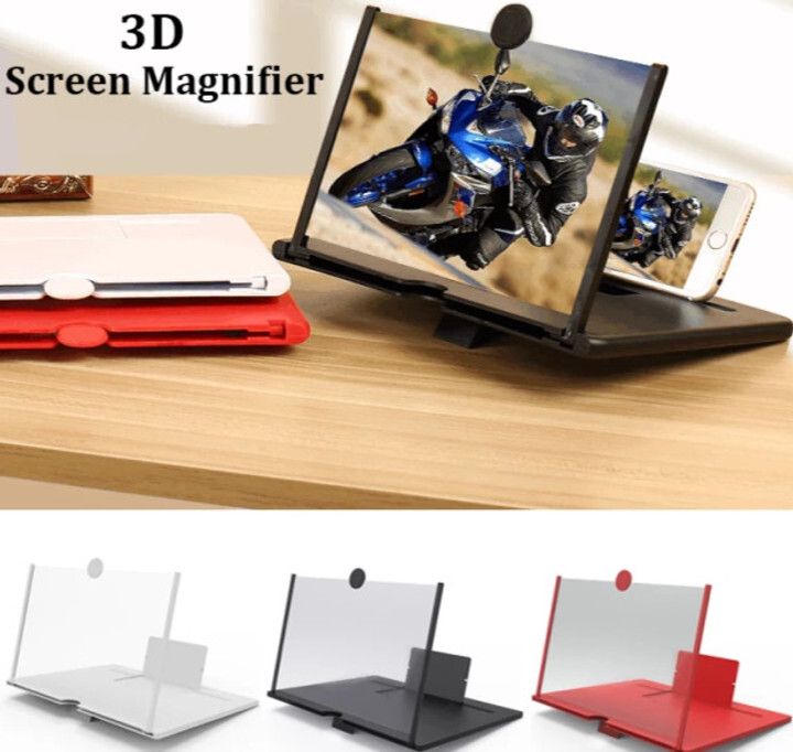 Gribbtor 9 inch most selling 3 times 3D magnifier fresnel mirror HD Screen Expander Phone-image-43