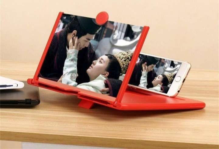 Gribbtor 9 inch most selling 3 times 3D magnifier fresnel mirror HD Screen Expander Phone-image-38