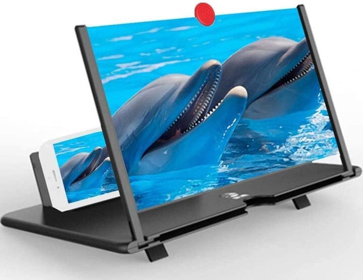 Gribbtor 9 inch most selling 3 times 3D magnifier fresnel mirror HD Screen Expander Phone-image-42