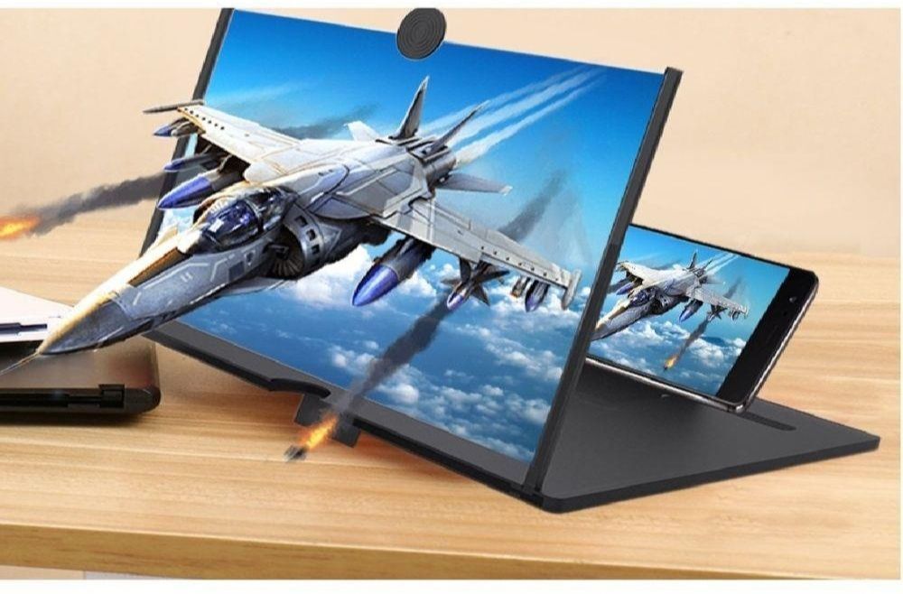 Royal exporttt 12 inch most selling 3 times 3D magnifier fresnel mirror HD Screen Expander Phone-image-9