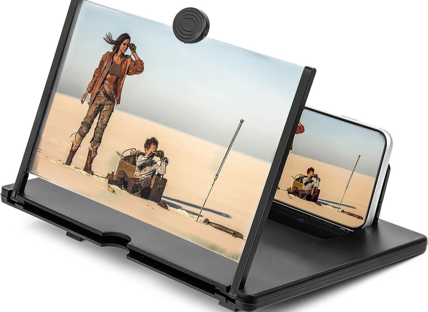 Gribbtor 10 inch most selling 3 times 3D magnifier fresnel mirror HD Screen Expander Phone