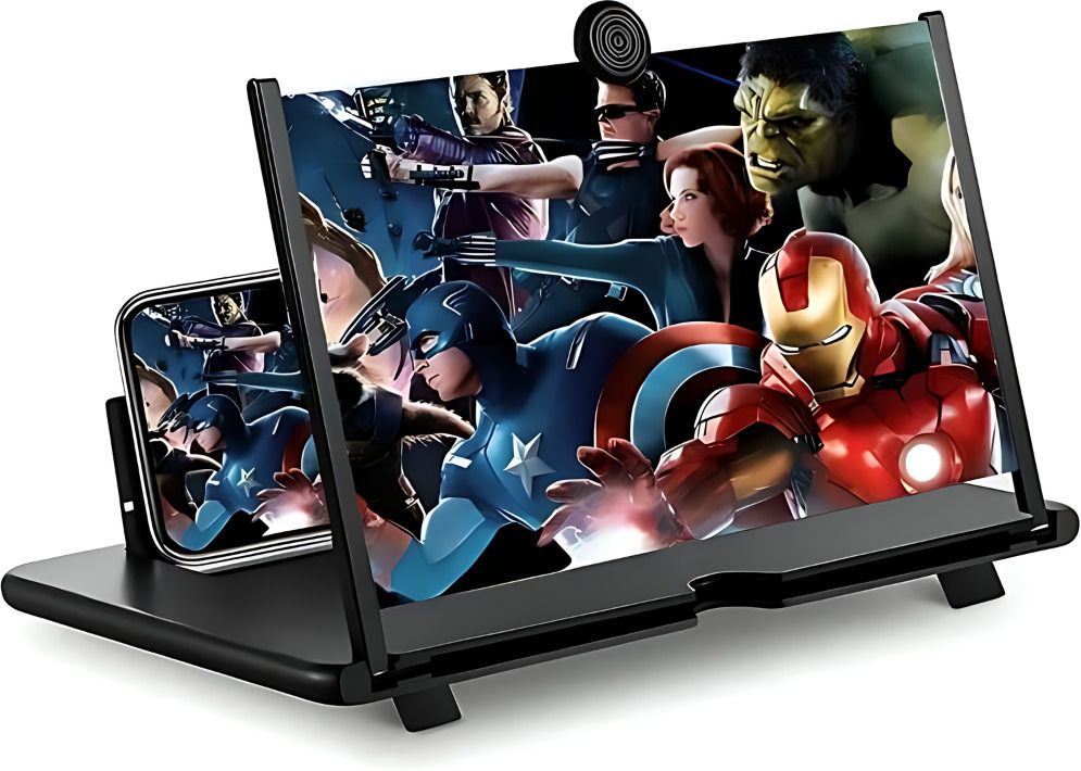 Elevea 10 inch 3D Screen Amplifier for Video Folding Screen Closeup Eyes Protection Holder Screen Expander Phone