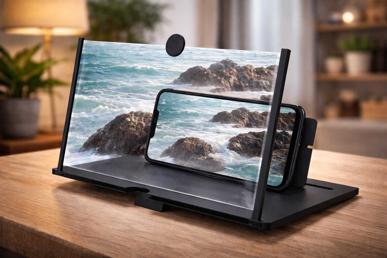 unique buy 12 inch 3D HD Mobile Screen magnifier For all Smartphones Foldable Screen Amplifier Screen Expander Phone