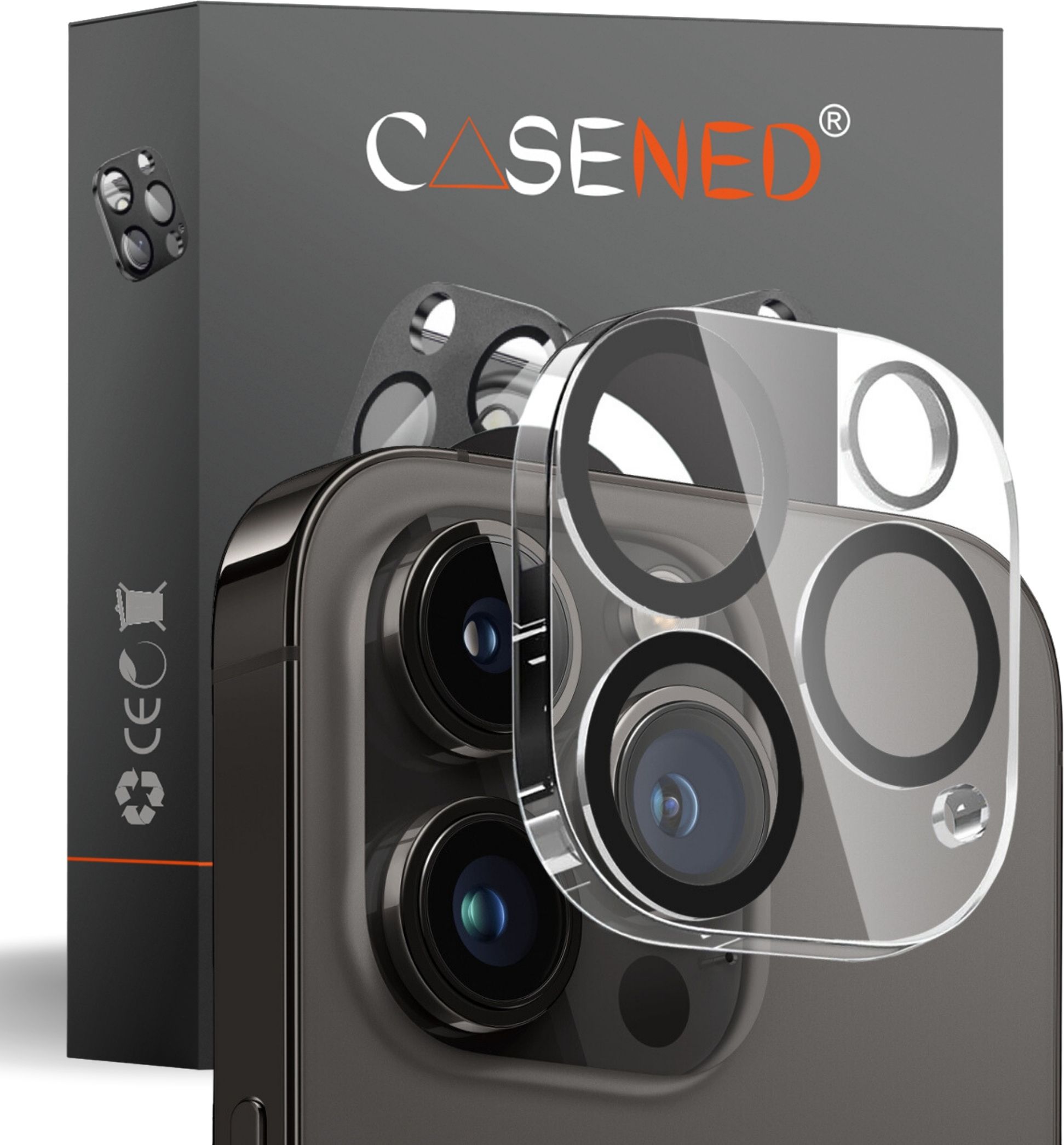 CASENED Camera Lens Protector for Apple iPhone 16 Pro / Apple iPhone 16 Pro Max-image-3