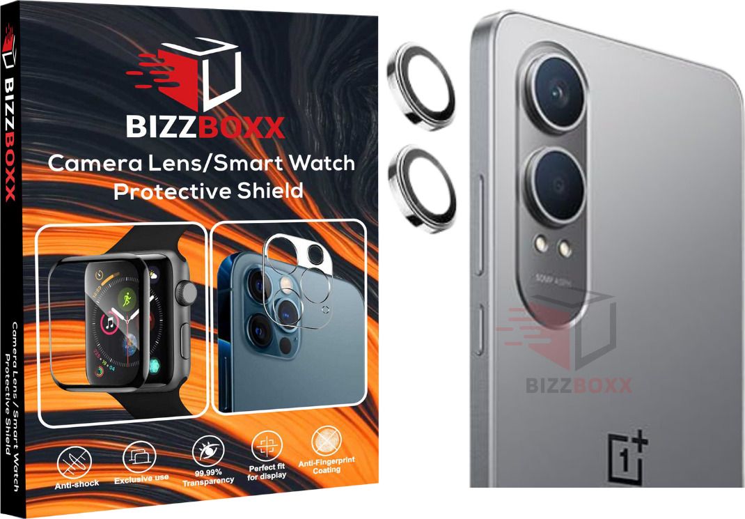 BizzBoxx Camera Lens Protector for OnePlus Nord CE 4 5G, Nord CE 4 5G, Nord CE 4, camera protector, Silver Ring, Camera Guard-picture-27