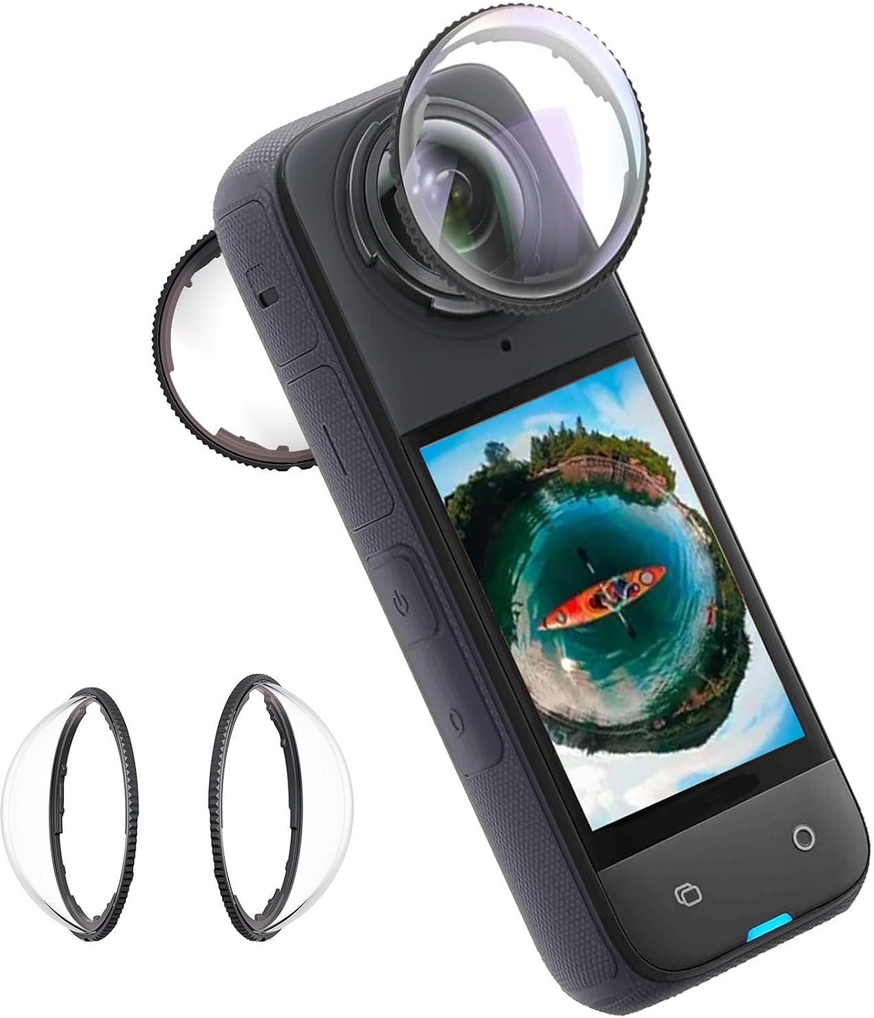 USPOT Premium Lens Guards for Insta360 X4 Upgraded Optical Performance Tempered Mobile Phone Lens