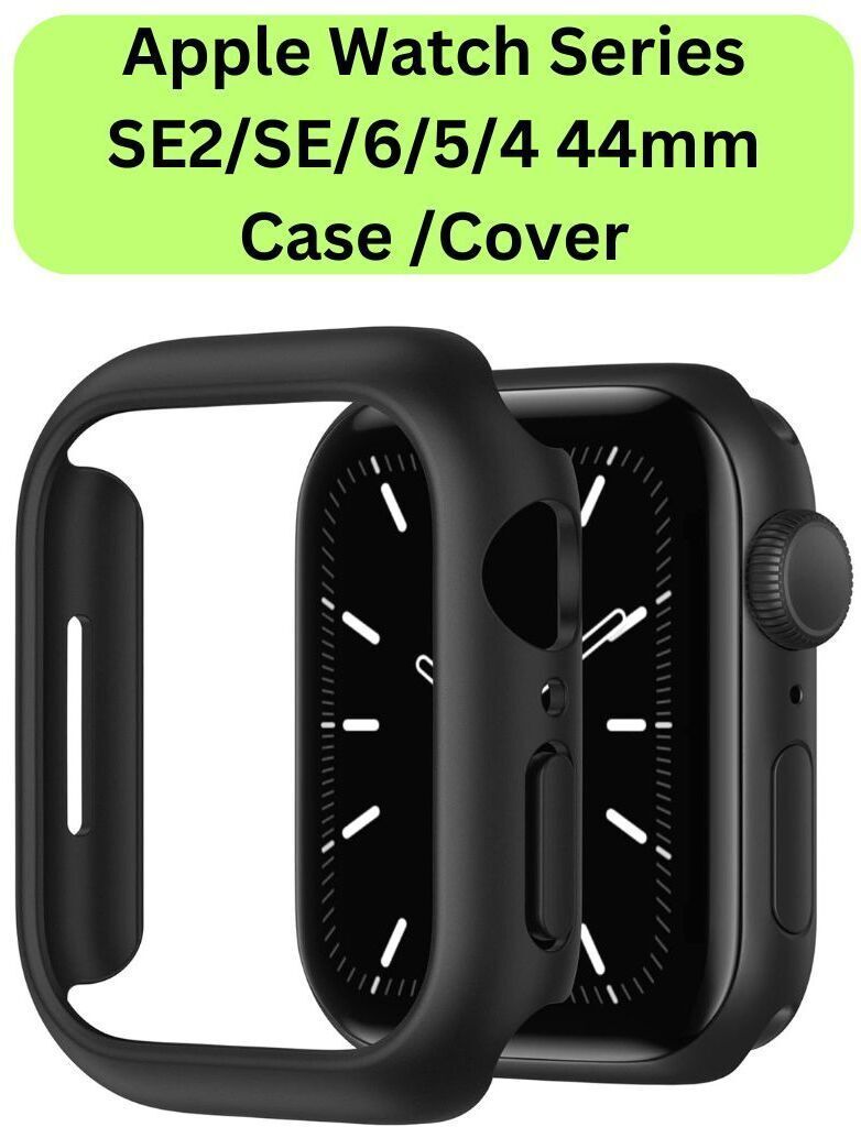 iWishKart Edge To Edge Screen Guard for Apple Watch Series 4 / 5 / 6 44mm, Smart Watch & Tempered Glass NOT included | Bumper Case Cover WITHOUT SCREEN GLASS | For Men and Women, 44 mm-image-41