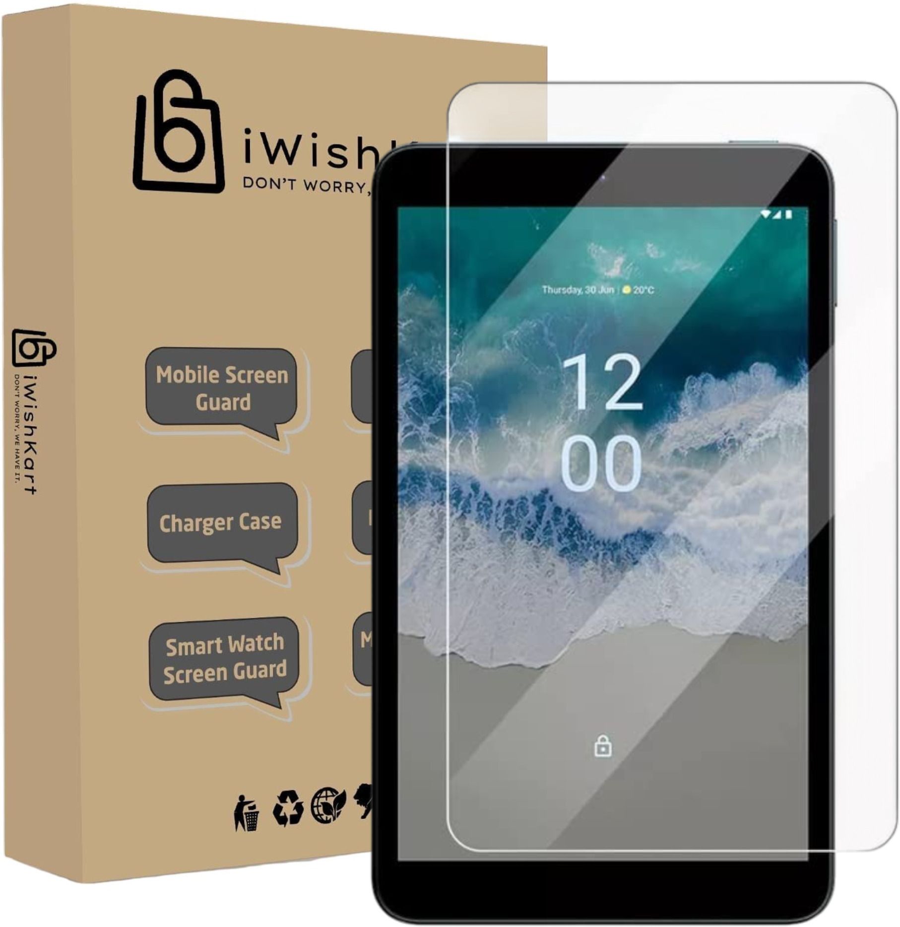 iWishKart Edge To Edge Screen Guard for Apple iPad Mini 6th Gen 8.3 Inch, Military grade Edge to Edge Premium gorilla glass with Self Installation Guide - Wet & Dry wipes, Dust Absorber, ETE_Pk1-image-32